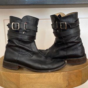 FRYE Shirley Strappy Short -77734 Black